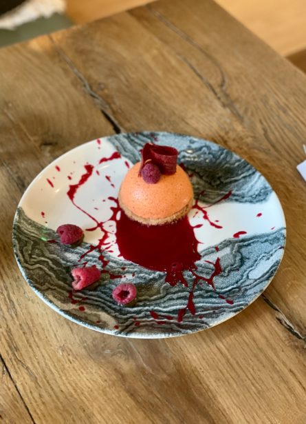 Quand la framboise rencontre le poivron - restaurant La Passerelle